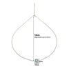 Silver Aqua Bliss Pendant with Chain