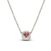 Silver Heartsy Pendant with Chain