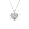 Silver Open Heart Pendant with Chain