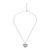 Silver Open Heart Pendant with Chain