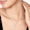 Silver Solitaire Dream 6 mm Pendant with Chain
