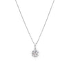 Silver Solitaire Dream 10 mm Pendant with Chain