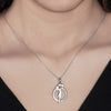 Silver Maternal Love Pendant with Chain