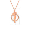 Rose Gold Maternal Love Pendant with Chain