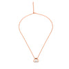 Rose Gold Crystal Delight Pendant with Chain