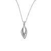 Silver Sparkle Amulet Pendant with Chain