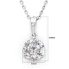Silver Solitaire Dream 8 mm Pendant with Chain