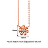 Rose Gold Daisy Bliss Necklace