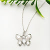 Silver Flutter Pendant with Chain