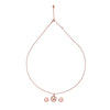 Rose Gold  Bouquet Pendant Set