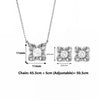 Silver Floral Pendant Set