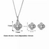 Silver Mini Flower Pendant Set