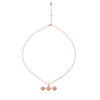 Rose Gold Mini Flower Pendant Set