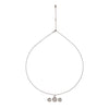 Silver Round Illusion Pendant Set
