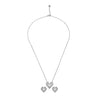 Silver Digital Love Pendant Set