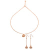 Rose Gold Open Shell Pendant Set