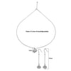 Silver Open Shell Pendant Set