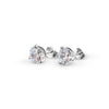 Silver Solitaire Dream 4 mm Earrings with 6 mm Pendant Set