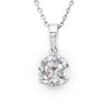 Silver Solitaire Dream 6 mm Earrings with 8 mm Pendant Set
