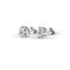 Silver Solitaire Dream 6 mm Earrings with 8 mm Pendant Set