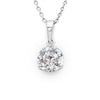 Silver Solitaire Dream 8 mm Earrings with 10 mm Pendant Set