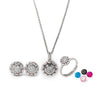 Silver Wheel of Heart Set with Ring