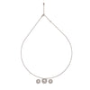 Silver Stone Rim Necklace Set