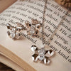 Silver Flutter Pendant Set
