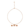 Rose Gold Flutter Pendant Set