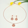 Rose Gold Victorian Coin Pendant Set