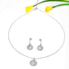 Silver Victorian Coin Pendant Set