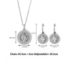 Silver Victorian Coin Pendant Set