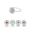 Silver Orchid Ring