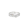 Silver Minimal Heart Shine Ring