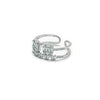 Silver Crystal Cave Ring