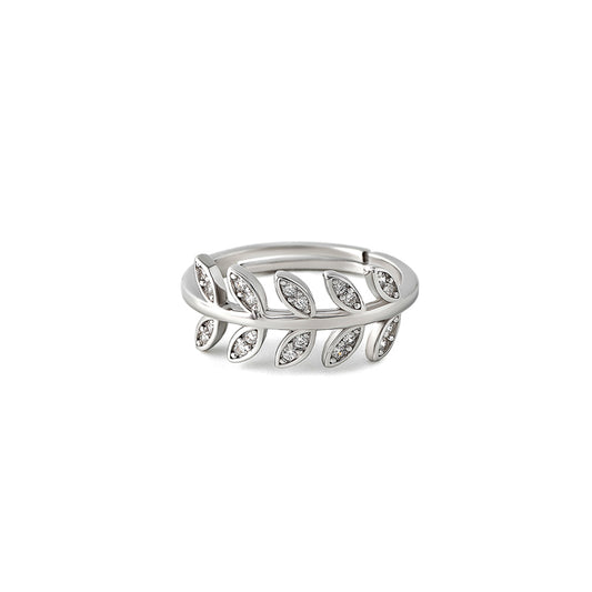 Silver Leaf Ring