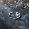 Silver Luna Curve Ring