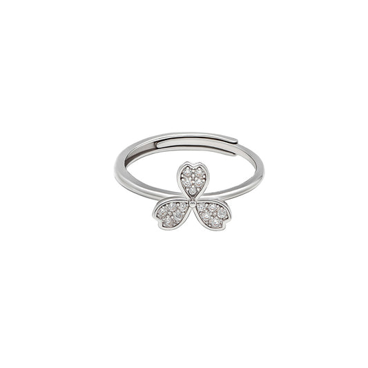 Silver Love Trio Ring