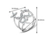 Silver Petal Heaven Ring