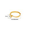 18k Gold Plated Silver Tiny Solitaire Ring