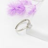 Silver Tiny Solitaire Ring