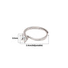 Silver Tiny Solitaire Ring