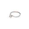 Silver Tiny Solitaire Ring