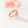 Rose Gold Tiny Solitaire Ring