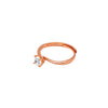 Rose Gold Tiny Solitaire Ring