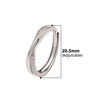 Silver Vintage Wheel Adjustable Ring