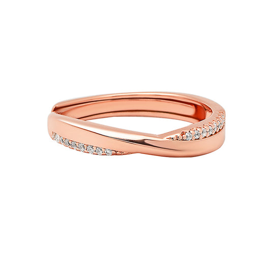 Rose Gold Vintage Wheel Adjustable Ring