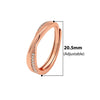 Rose Gold Vintage Wheel Adjustable Ring