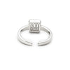 Silver Pixie Square Ring