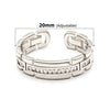 Silver Banded Beauty Ring